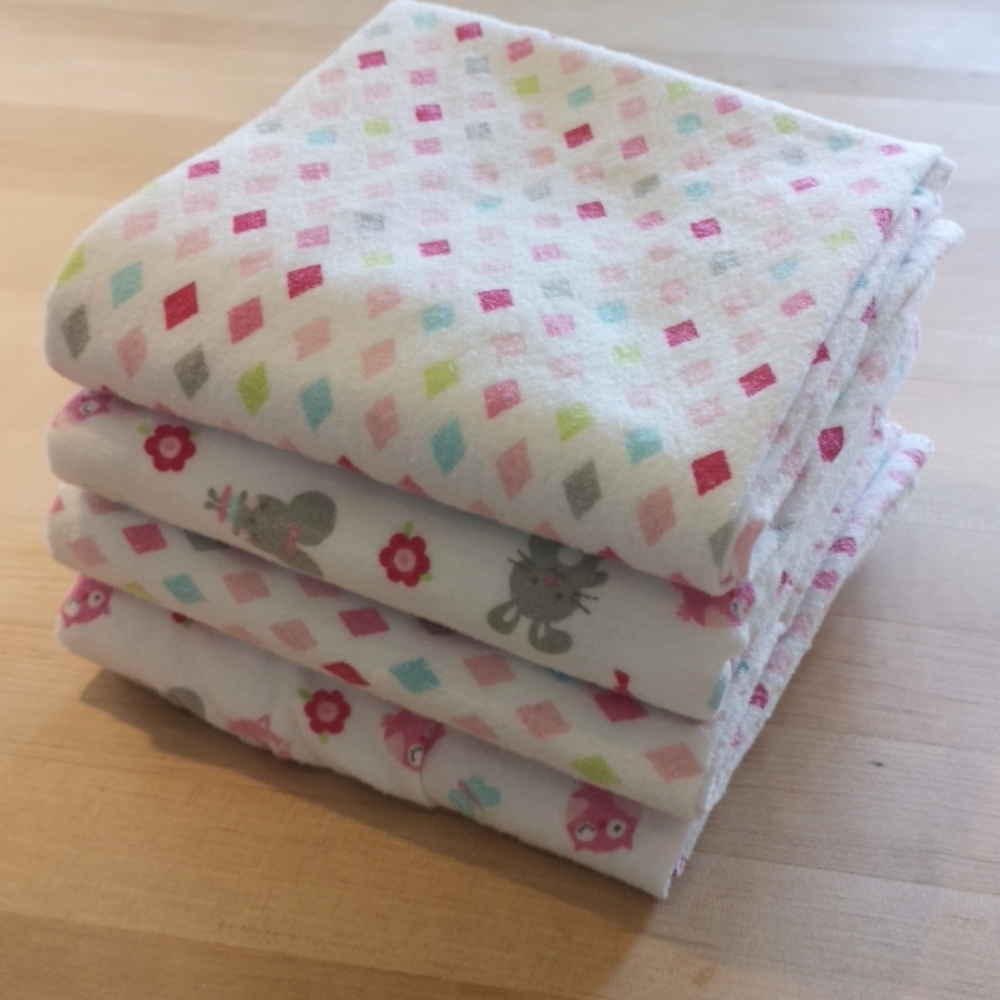4 PC's Receiving Blanket - Garanimals 100% Cotton